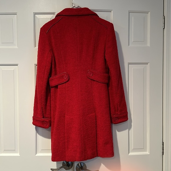 Bebe Red Boucle Coat - Picture 3 of 5
